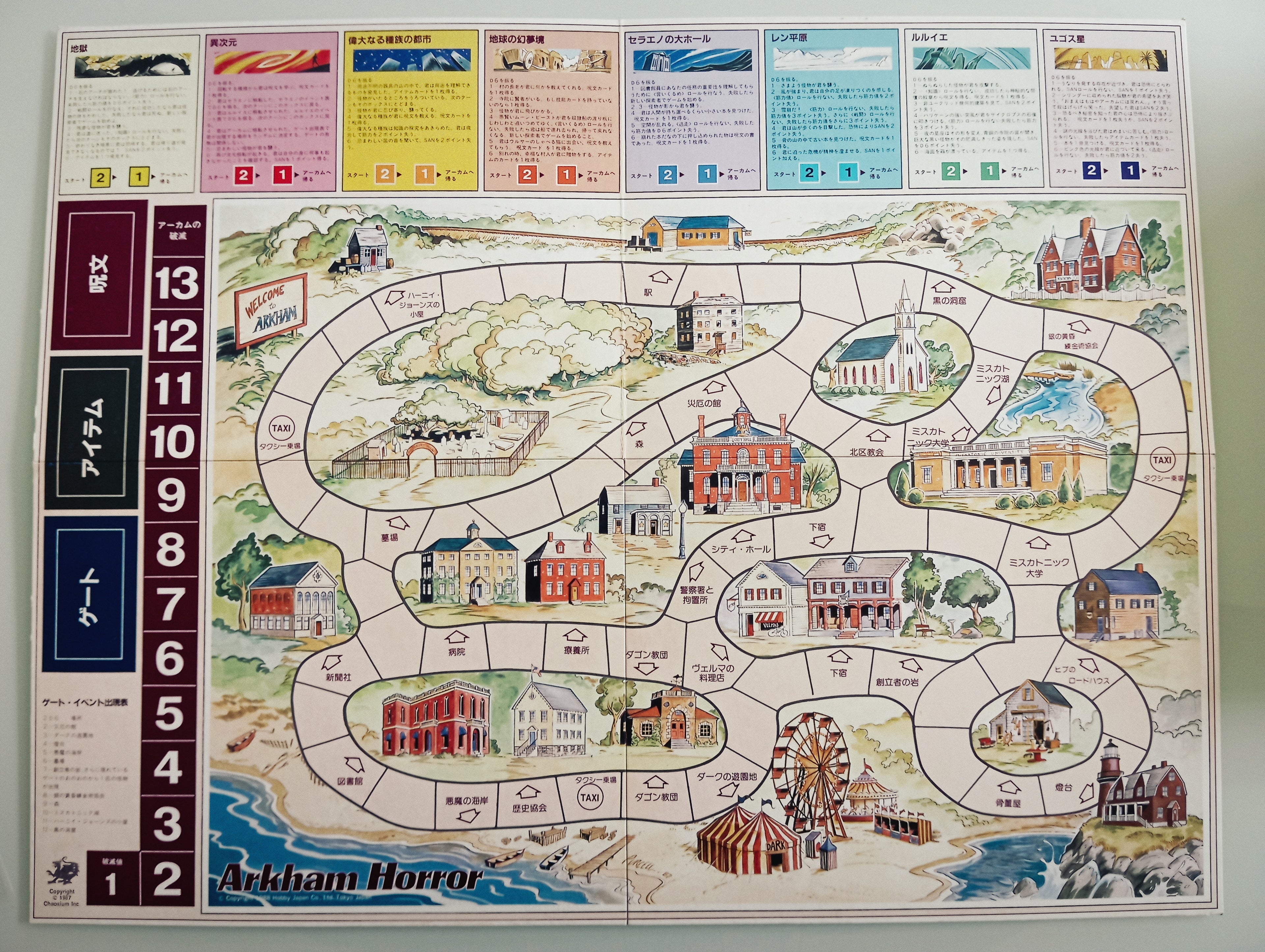 Arkham Horror Gioco da Tavolo Prima Edizione Giapponese