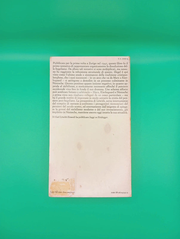 Karl Lowith - Da Hegel A Nietzsche