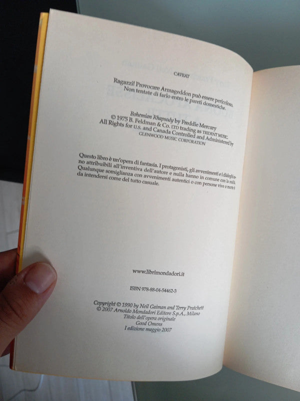 Neil Gaiman Terry Pratchett - Good omens Buona Apocalisse a tutti